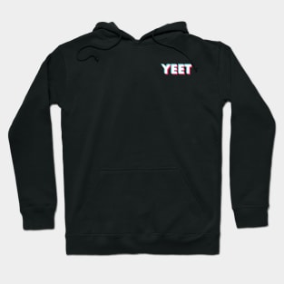 Yeet Glitch White Small Hoodie